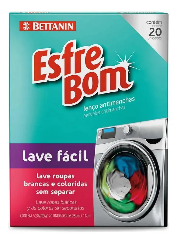 Lenços Antimanchas Lave Roupas Coloridas Brancas Sem Medo