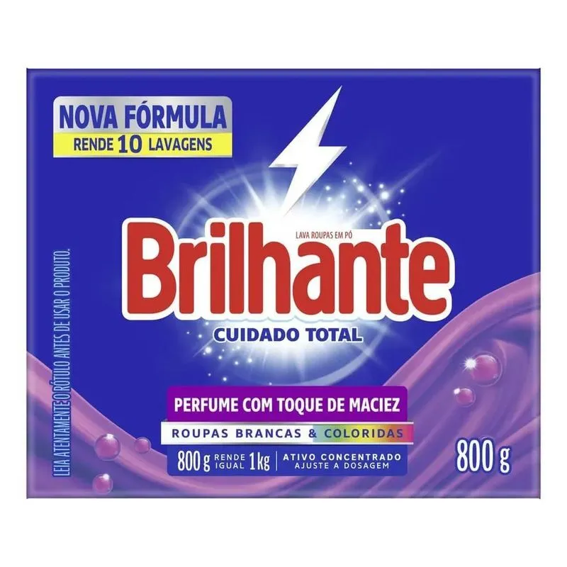 Brilhante 800g Pó - Caixa - 800 Ml - 800 G - Unidade - 1 - 1