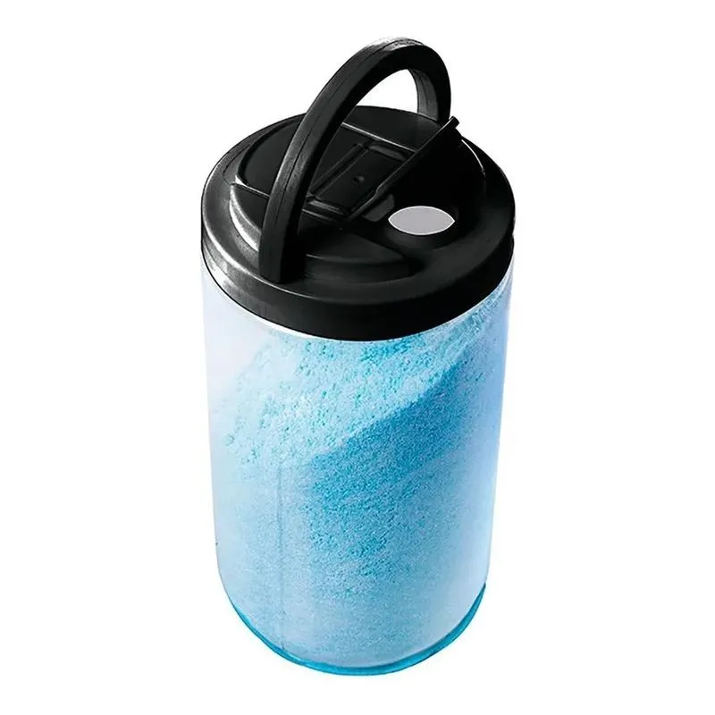 Porta Sabão Em Pó Com Alça Tampa Preta Dosadora Dispenser Ca