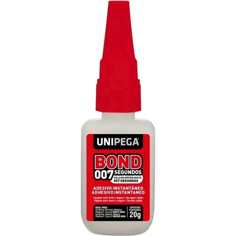 3x Cola Instantânea Adesiva Super Bond Líquido 20g Extra For