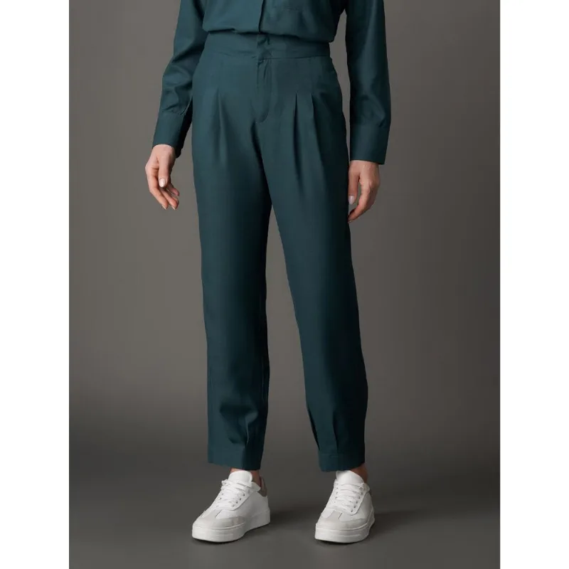 Calça Feminina Cargo de Viscose Calvin Klein - Verde Calça Feminina Cargo de Viscose Calvin Klein Verde 40