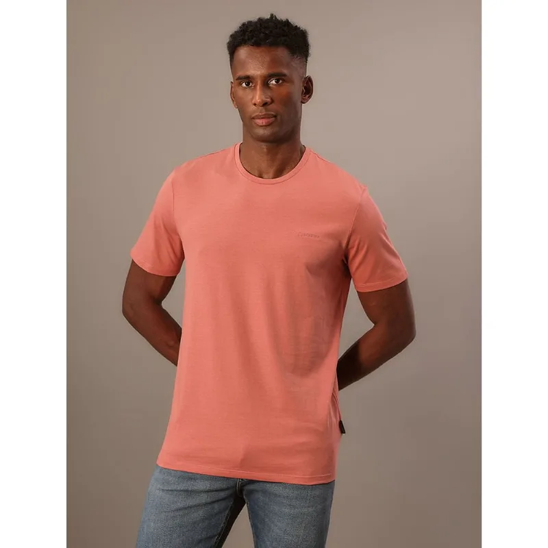 Camiseta Masculina Gola Careca Solid Liquid - Ferrugem Camiseta Masculina Gola Careca Solid Liquid Ferrugem Ggg