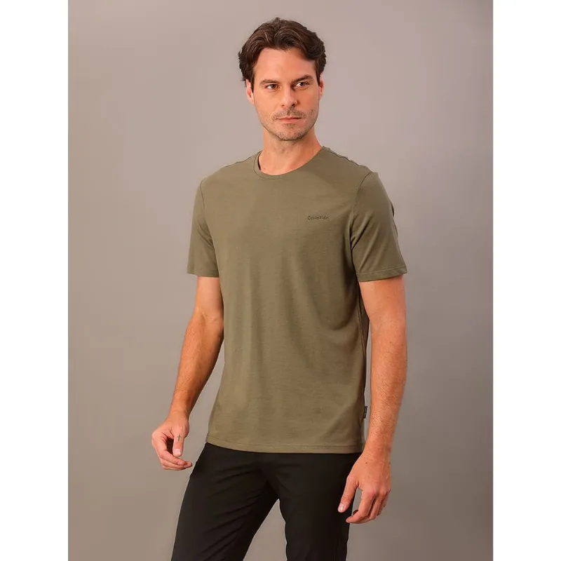 Camiseta Masculina Gola Careca Solid Liquid - Oliva Camiseta Masculina Gola Careca Solid Liquid Oliva p
