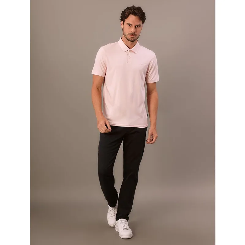 Polo Masculina Liquid Touch Calvin Klein - Rosa Pó Polo Masculina Liquid Touch Calvin Klein Rosa Pó m