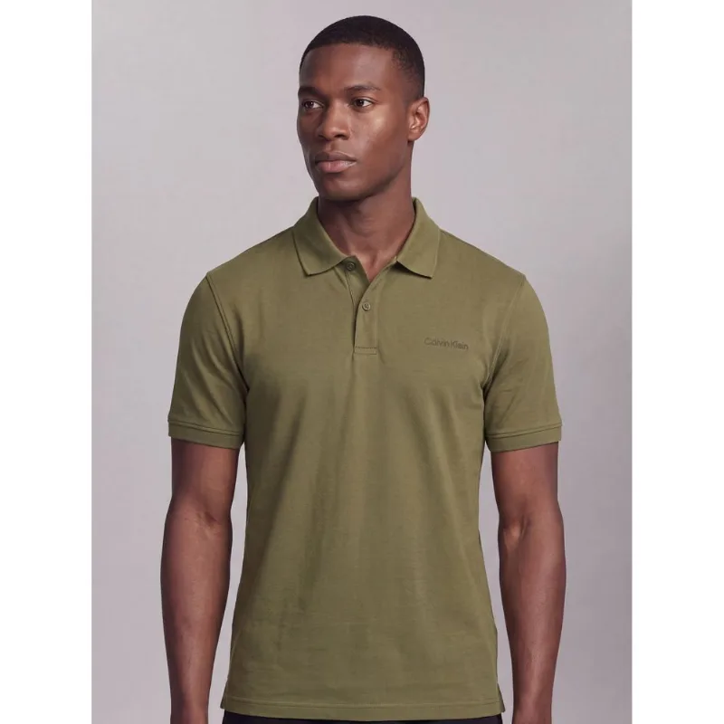Polo Masculina Liquid Touch Calvin Klein - Oliva Polo Masculina Liquid Touch Calvin Klein Oliva p