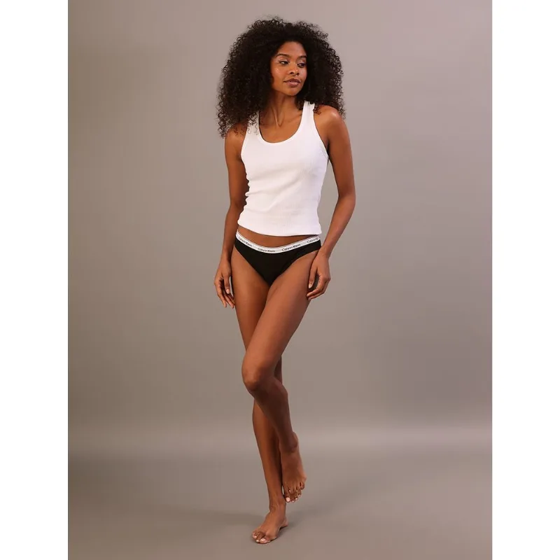 Kit 3 Calcinhas Tangas Mini Modern Cotton Calvin Klein Underwear - Preto Kit 3 Calcinhas Tangas Mini Modern Cotton Calvin Klein Underwear Preto p