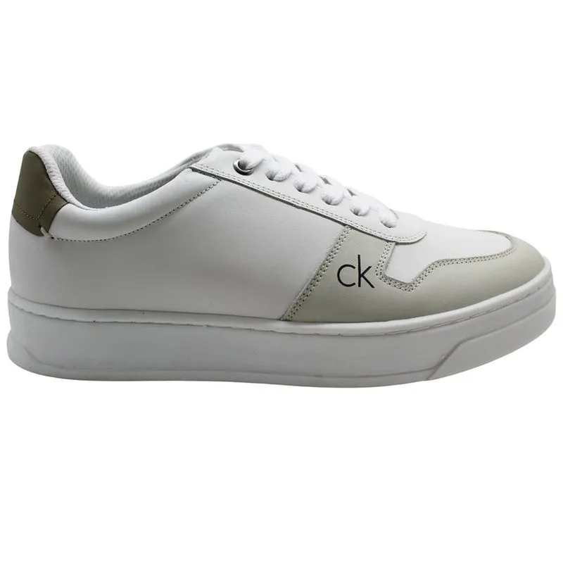 Tênis Calvin Klein Side Branco Masculino 41 / Branco