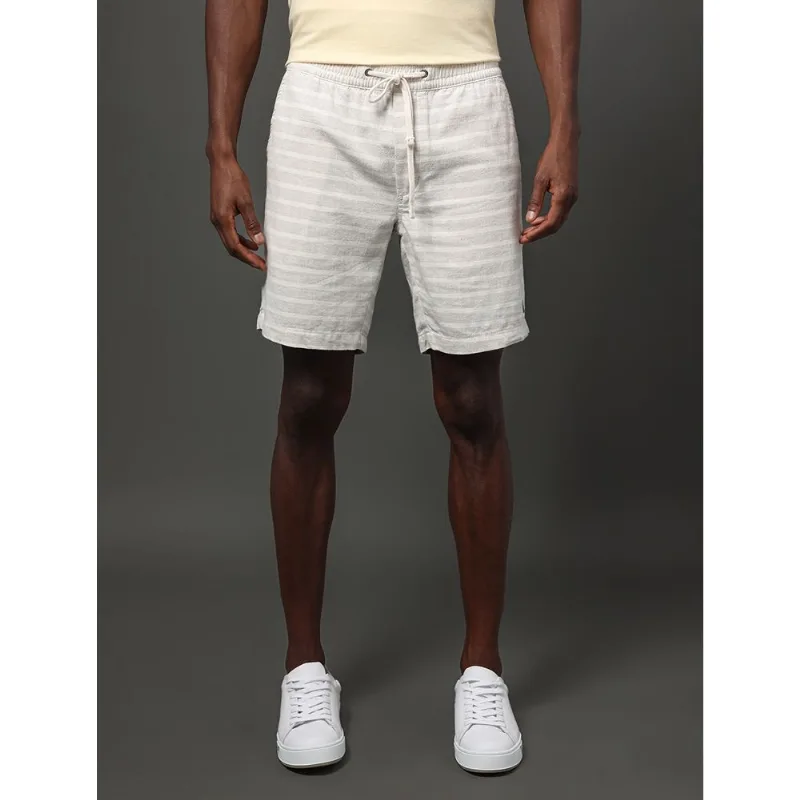 Bermuda Masculina Linen Listras Calvin Klein Jeans - Mescla Bermuda Masculina Linen Listras Calvin Klein Jeans Mescla 48