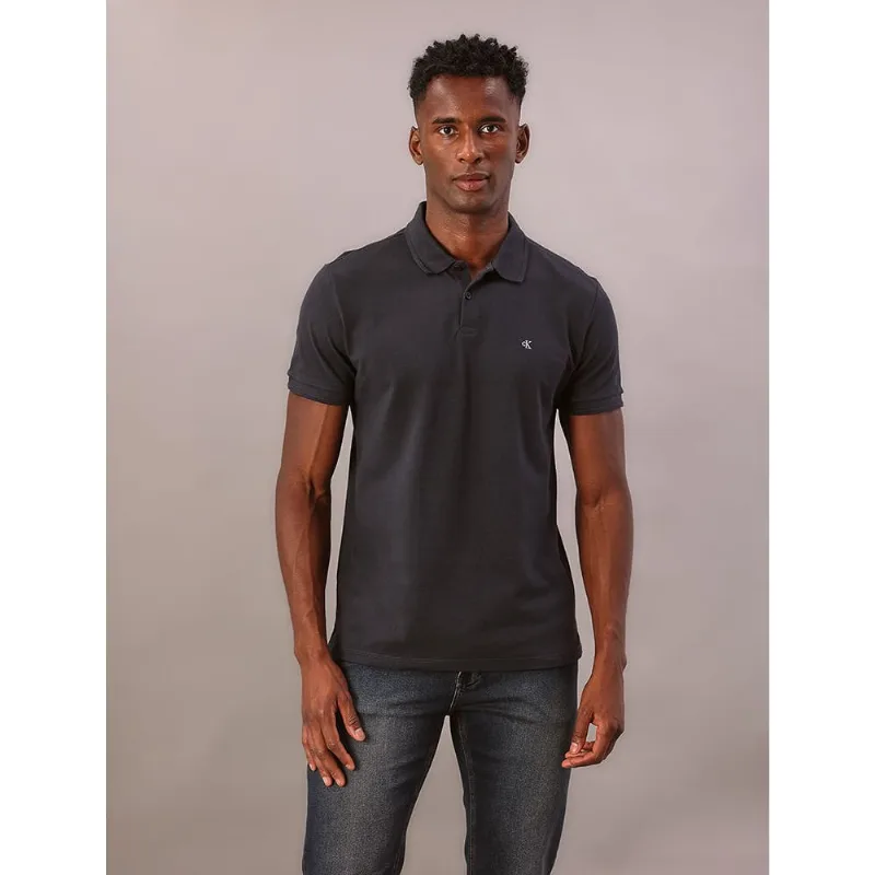 Polo Masculina Logo Bordado Calvin Klein Jeans - Marinho Polo Masculina Logo Bordado Calvin Klein Jeans Marinho Pp