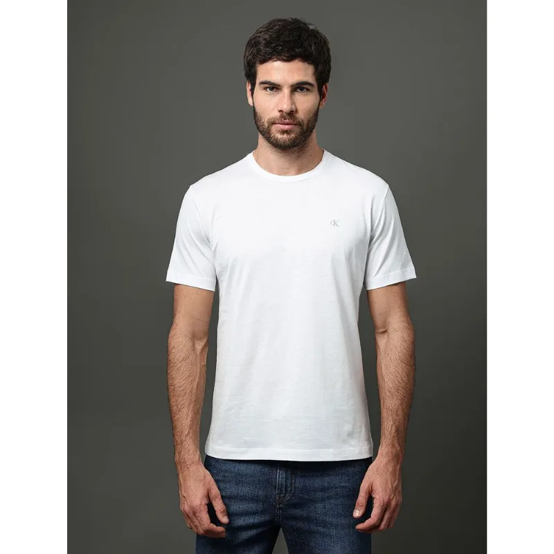 Camiseta Masculina Pima Calvin Klein Jeans - Branco 2 Camiseta Masculina Pima Calvin Klein Jeans Branco 2 Ggg