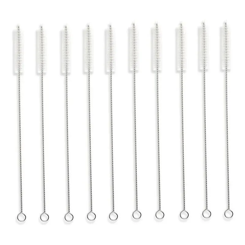 3x 10 Escovas Para Limpeza De Canudos Escovinha Para Limpar