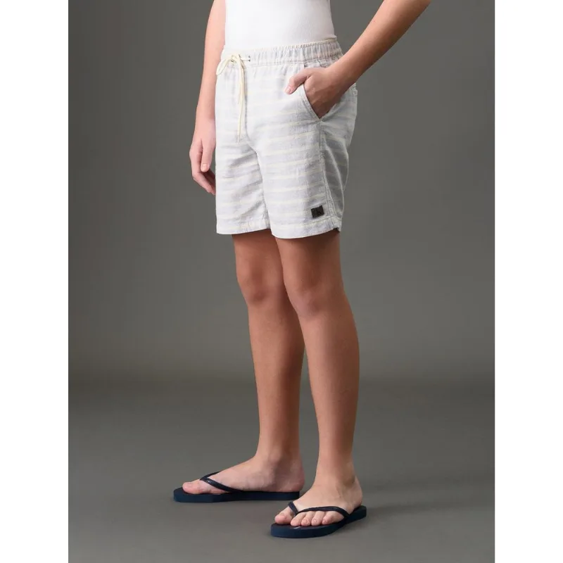 Shorts Menino Elástico Listras Calvin Klein Jeans - Lavanda Shorts Menino Elástico Listras Calvin Klein Jeans Lavanda 16