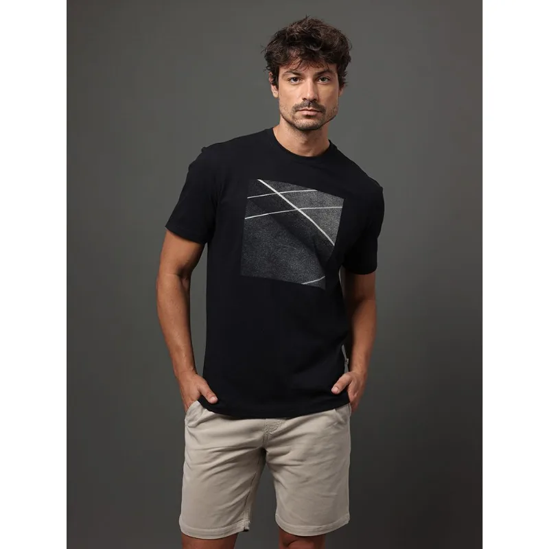Camiseta Masculina Tennis Court Calvin Klein Jeans - Preto Camiseta Masculina Tennis Court Calvin Klein Jeans Preto m
