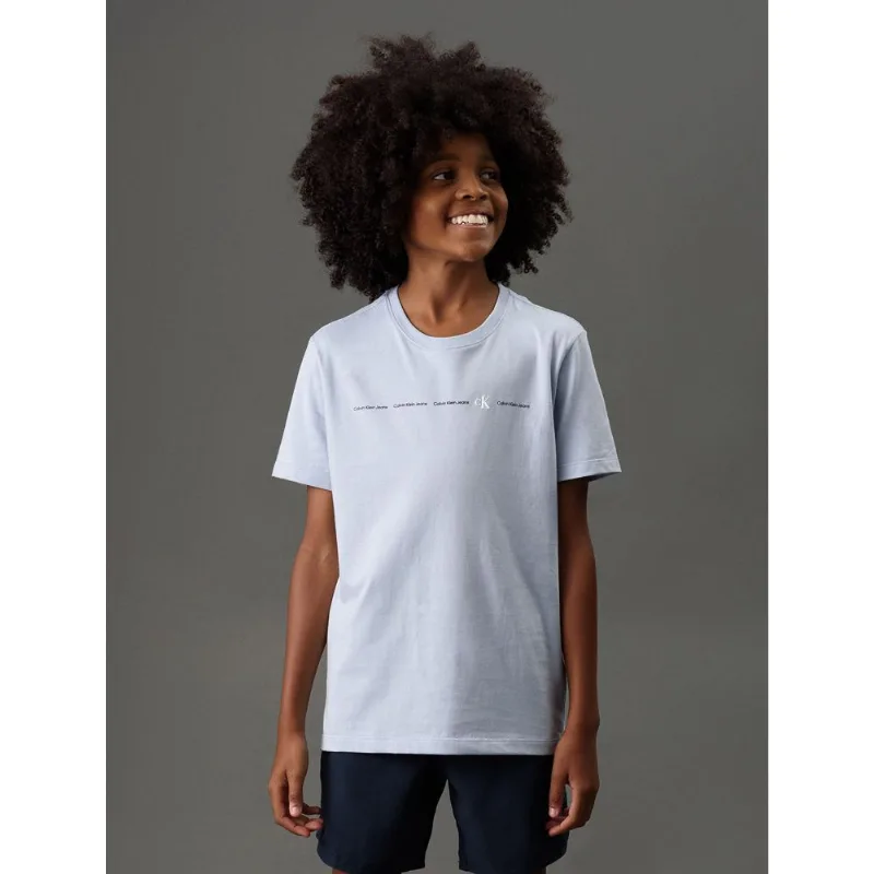 Camiseta Menina Logo Calvin Klein Jeans - Lavanda Camiseta Menina Logo Calvin Klein Jeans Lavanda 2
