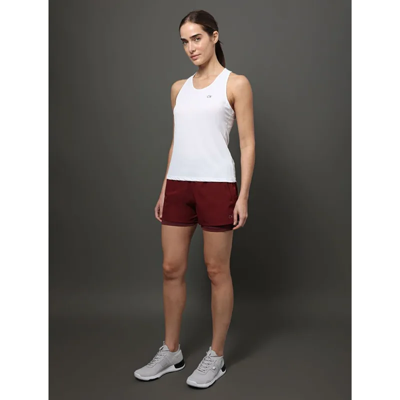 Regata Feminina Texturizada Calvin Klein Sport - Branco 2 Regata Feminina Texturizada Calvin Klein Sport Branco 2 Gg