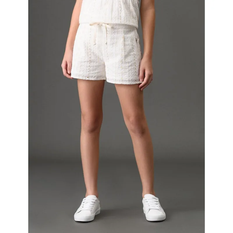 Short Ckj Girl Laise - Branco 2 Short Ckj Girl Laise Branco 2 16