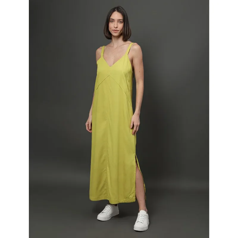 Vestido Feminino Midi Com Nervura Calvin Klein Jeans - Vestido Feminino Midi Com Nervura Calvin Klein Jeans 40