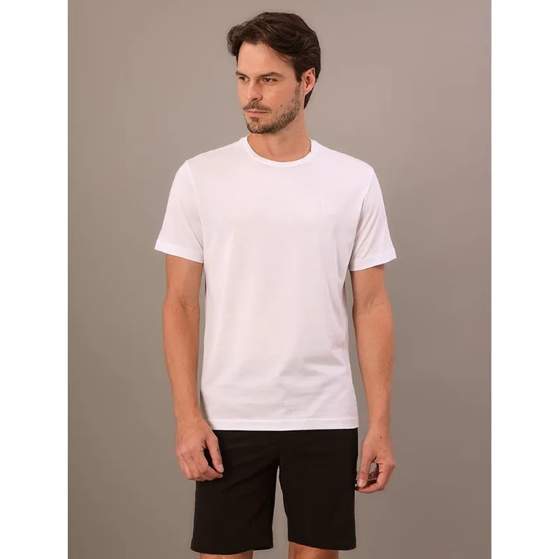 Camiseta Masculina Pima Calvin Klein - Branco 2 Camiseta Masculina Pima Calvin Klein Branco 2 Gg