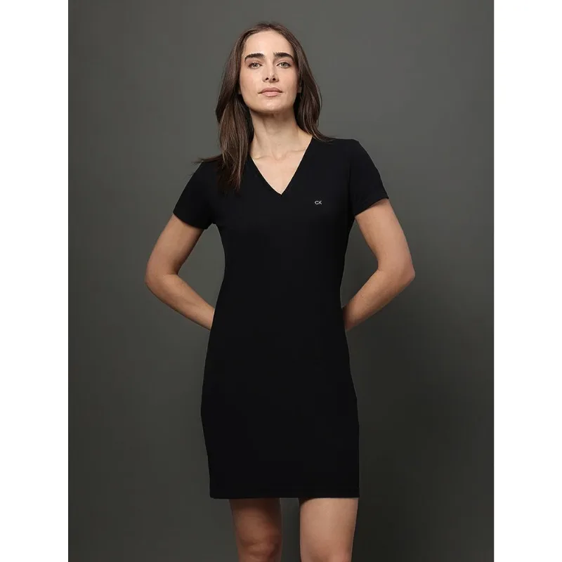 Camisola Feminina Curta Visco Canelada Calvin Klein Underwear - Preto Camisola Feminina Curta Visco Canelada Calvin Klein Underwear Preto m