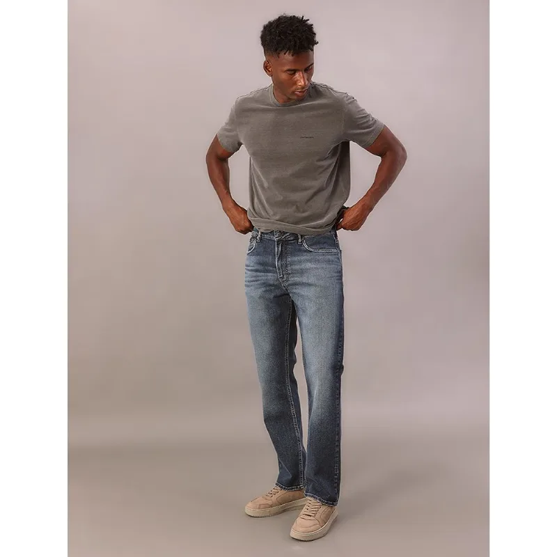 Calça Jeans Straight 5 Pockets - Marinho Calça Jeans Straight 5 Pockets Marinho 50