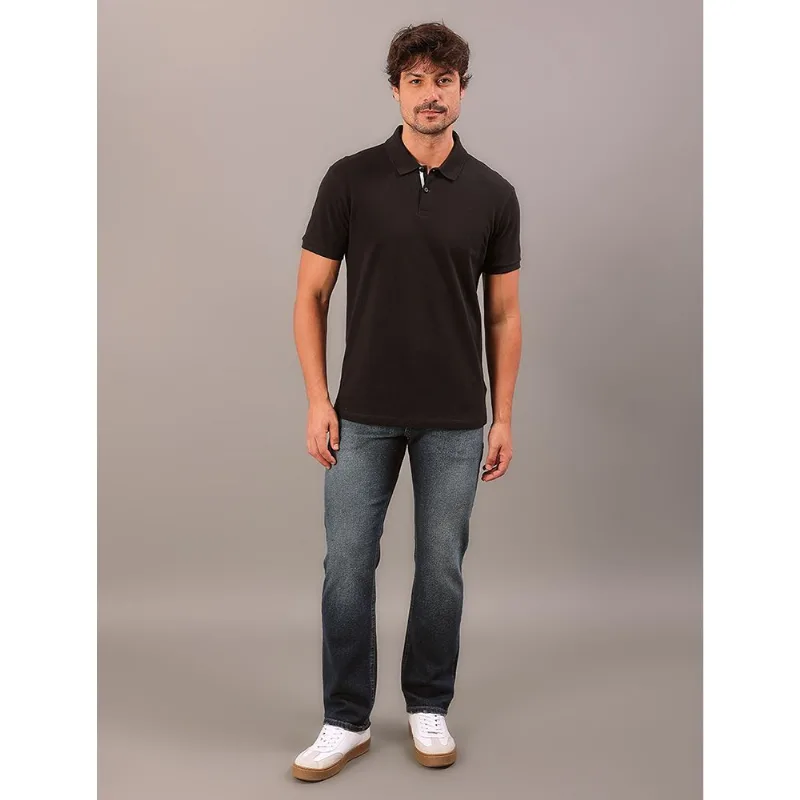 Calça Jeans Straight 5 Pockets - Marinho Calça Jeans Straight 5 Pockets Marinho 44