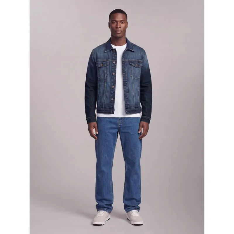 Jaqueta Jeans Trucker Controle Térmico - Marinho Jaqueta Jeans Trucker Controle Térmico Marinho g