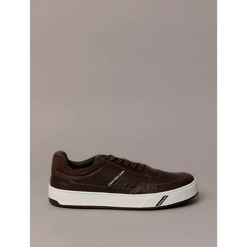 Tênis Masculino Palito Basic Calvin Klein Jeans - Marrom Tênis Masculino Palito Basic Calvin Klein Jeans Marrom 37