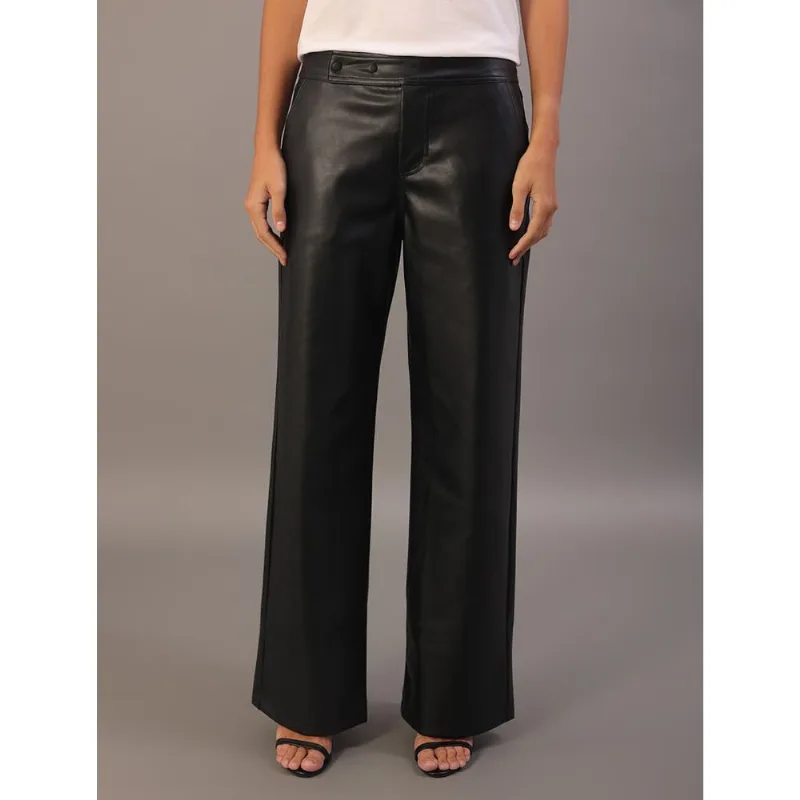 Calça Wideleg Calvin Klein Jeans Feminino - Preto Calça Wideleg Calvin Klein Jeans Feminino Preto 38