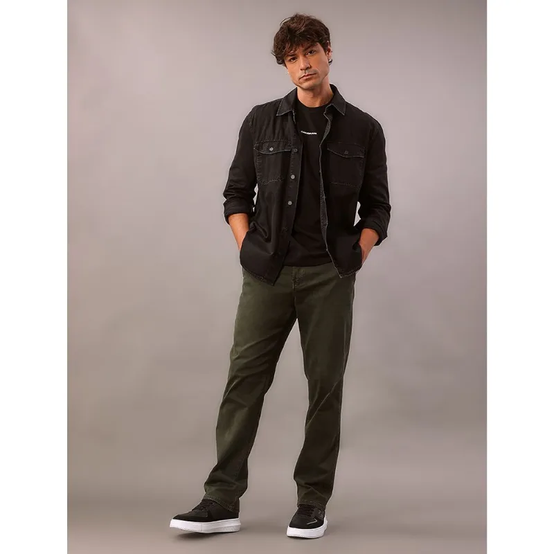 Calça Color Slim Chino - Militar Calça Color Slim Chino Militar 36