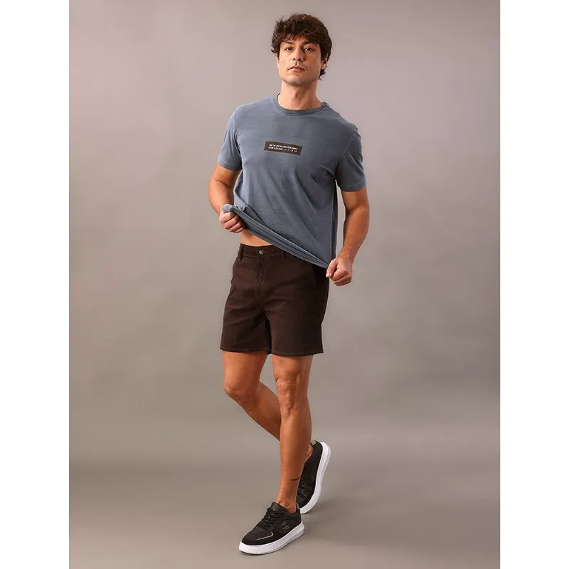 Shorts Color Bolso Faca - Marrom Shorts Color Bolso Faca Marrom 44