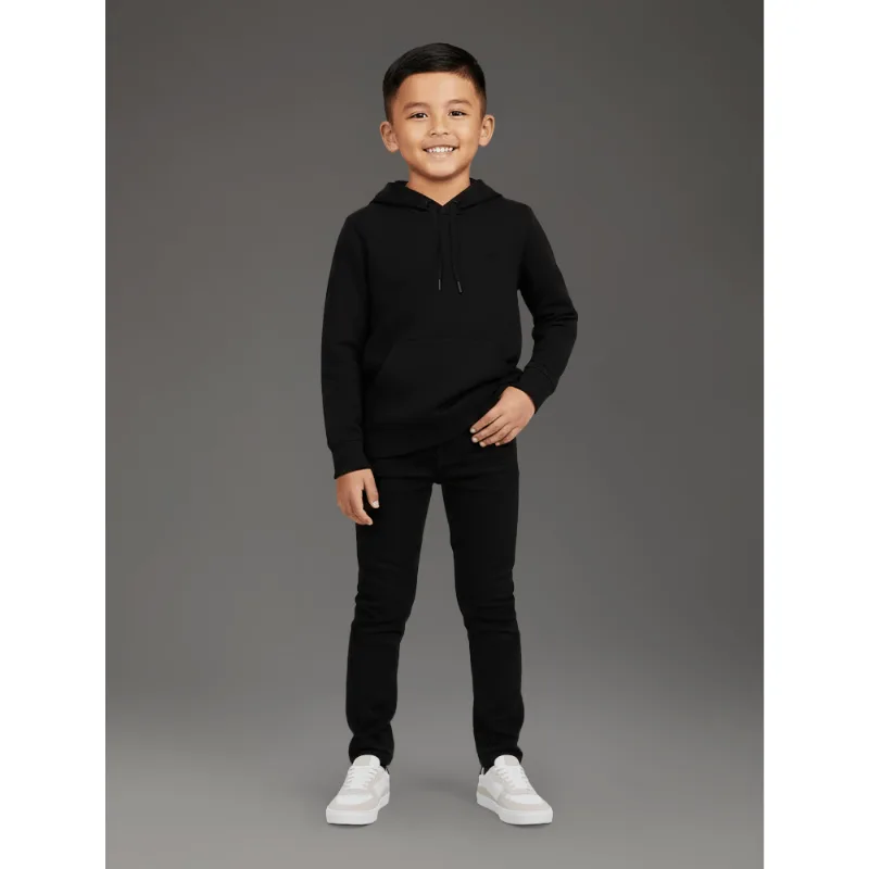 Casaco de Moletom Menino Calvin Klein Bordado-Capuz - Preto Casaco de Moletom Menino Calvin Klein Bordado-Capuz Preto 16