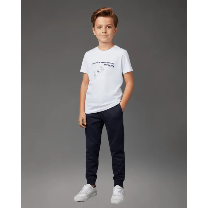Calça de Moletom Calvin Klein Jeans Menino Calvin Klein Bordado - Marinho Calça de Moletom Calvin Klein Jeans Menino Calvin Klein Bordado Marinho 10