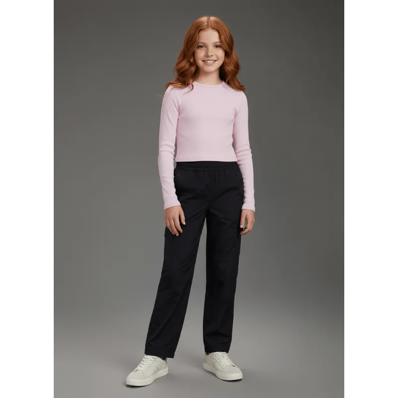 Blusa Manga Longa Calvin Klein Jeans Menina Ribana - Rosa Claro Blusa Manga Longa Calvin Klein Jeans Menina Ribana Rosa Claro 14