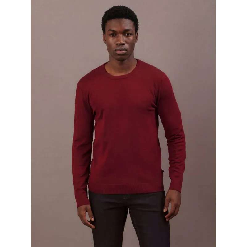 Suéter Tricot Gola Careca Viscose - Bordo Suéter Tricot Gola Careca Viscose Bordo g