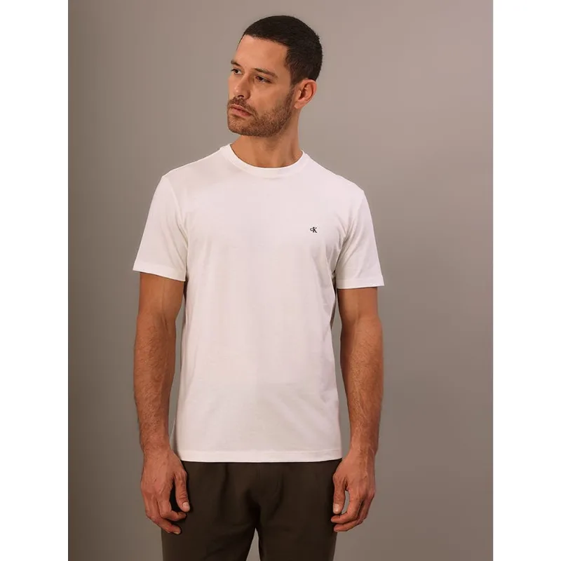 Camiseta Manga Curta Calvin Klein Jeans Masculino Packable - Off White Camiseta Manga Curta Calvin Klein Jeans Masculino Packable Off White m