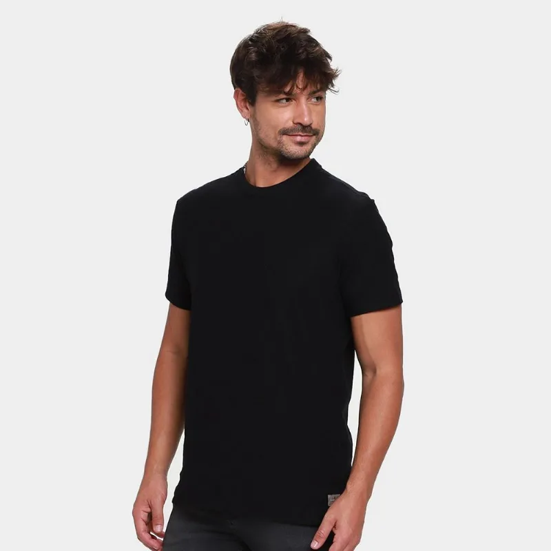 Camiseta Calvin Klein Flamê Masculina - Masculino - Preto