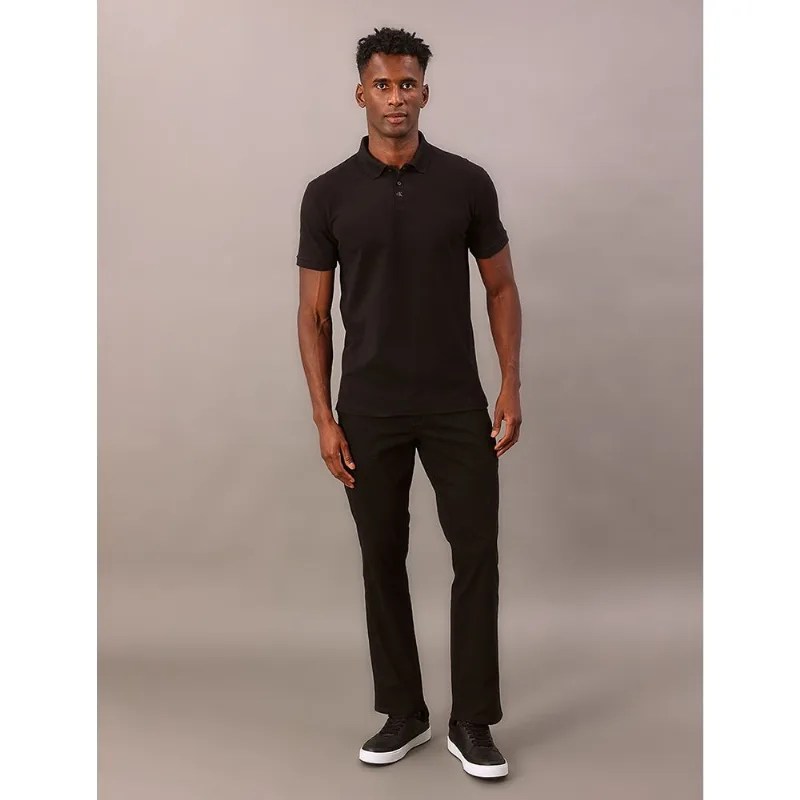 Polo Manga Curta Calvin Klein Jeans Regular Favos Listra - Preto Polo Manga Curta Calvin Klein Jeans Regular Favos Listra Preto g