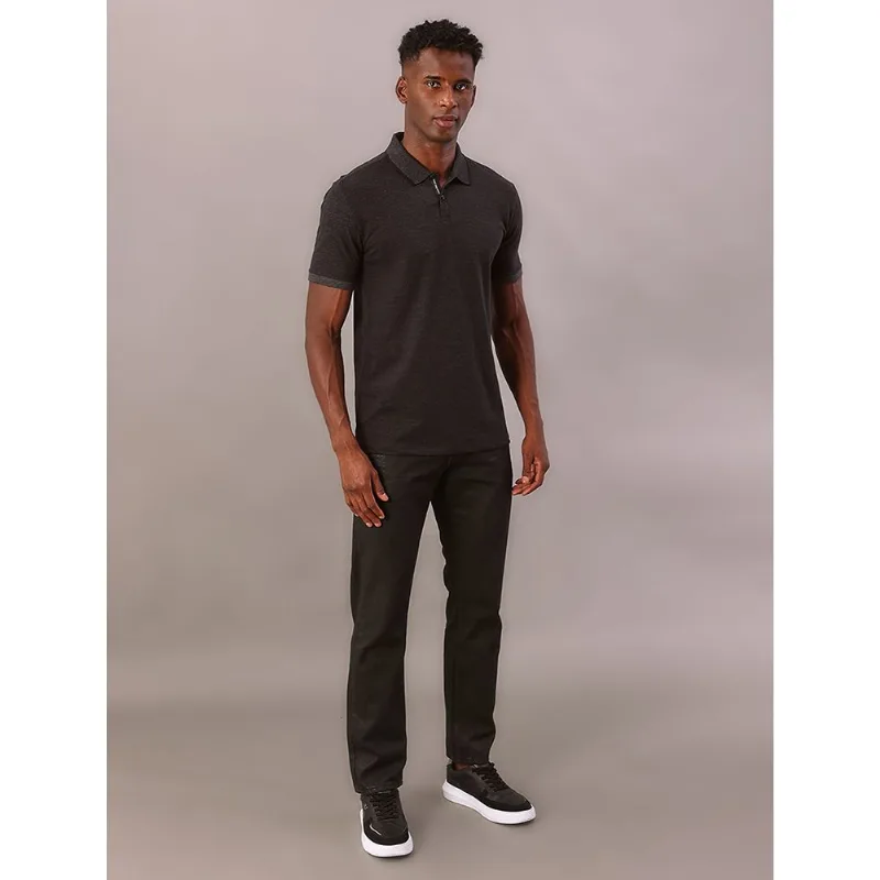 Polo Manga Curta Calvin Klein Jeans Regular Piquet Pontilhado - Preto Polo Manga Curta Calvin Klein Jeans Regular Piquet Pontilhado Preto p