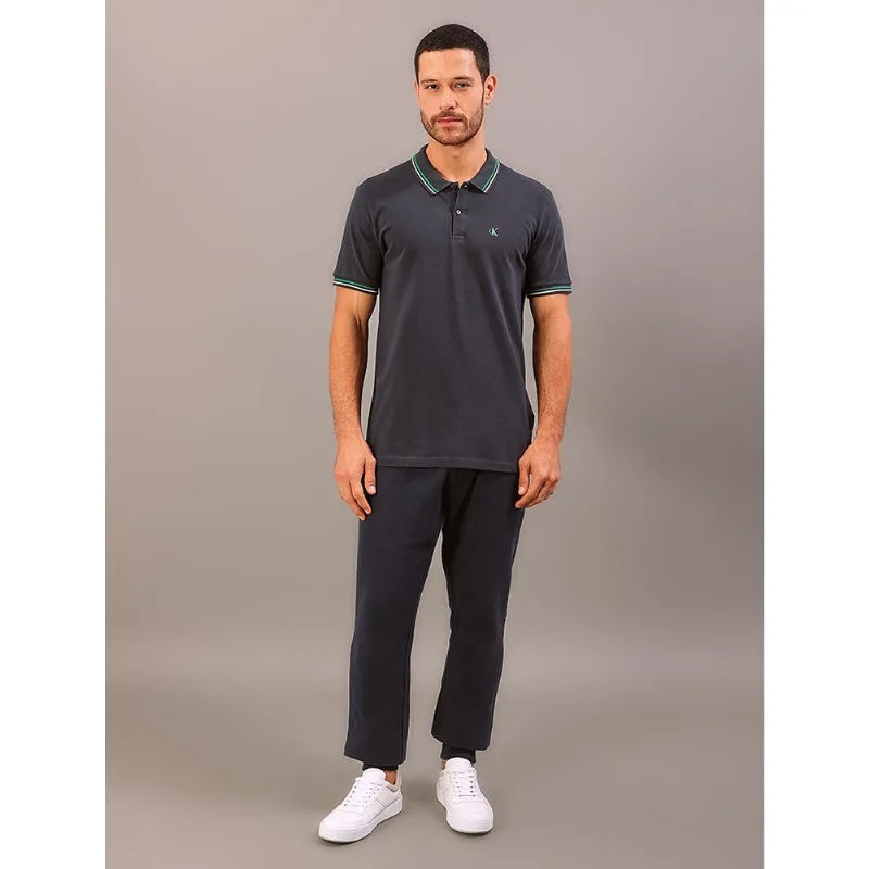 Polo Manga Curta Calvin Klein Jeans Regular Masculino - Marinho Polo Manga Curta Calvin Klein Jeans Regular Masculino Marinho Ggg