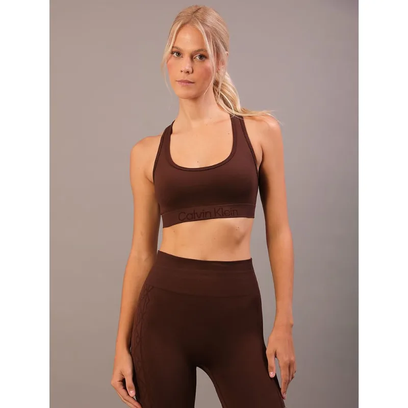 Top Nadador Seamless Sport - Marrom Top Nadador Seamless Sport Marrom m