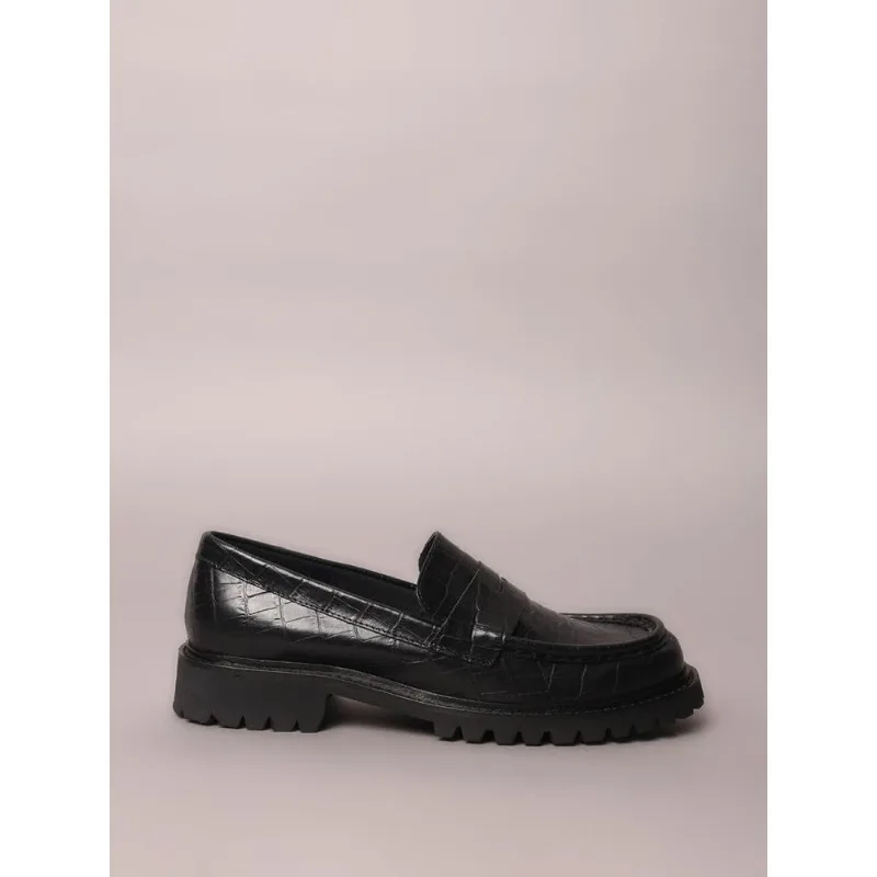 Sapato Loafer Calvin Klein Croco - Preto Sapato Loafer Calvin Klein Croco Preto 35