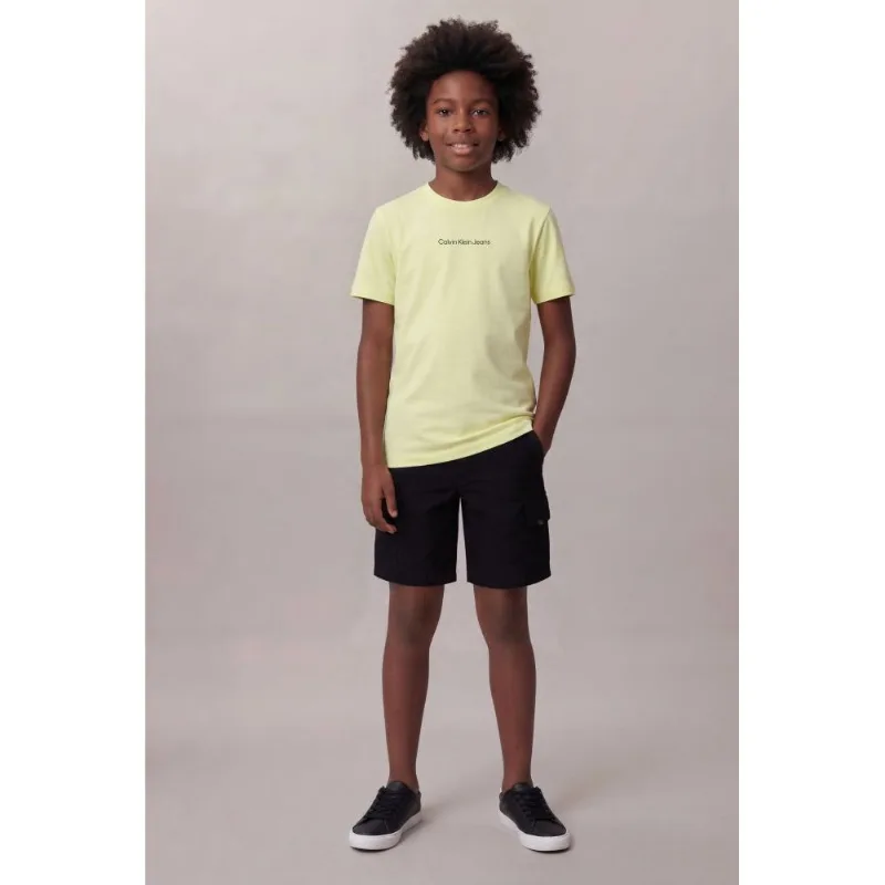 Camiseta Manga Curta Calvin Klein Jeans Boy Logo Centralizado - Lima Camiseta Manga Curta Calvin Klein Jeans Boy Logo Centralizado Lima 8