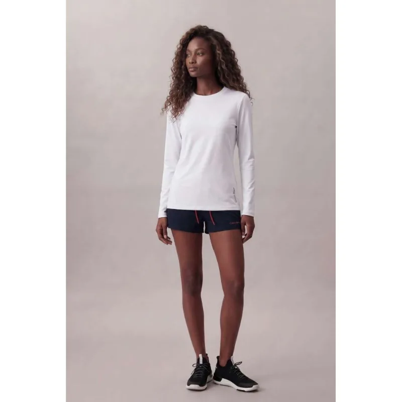Camiseta Manga Longa Swimwear Feminino Uv - Branco Camiseta Manga Longa Swimwear Feminino Uv Branco Pp