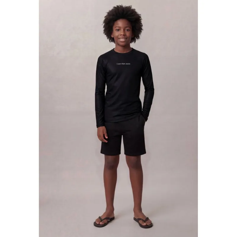 Camiseta Manga Longa Swimwear Boy Uv - Preto Camiseta Manga Longa Swimwear Boy Uv Preto 10