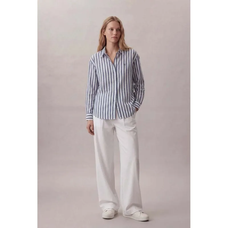 Camisa Listra Colorida - Marinho Camisa Listra Colorida Marinho 42