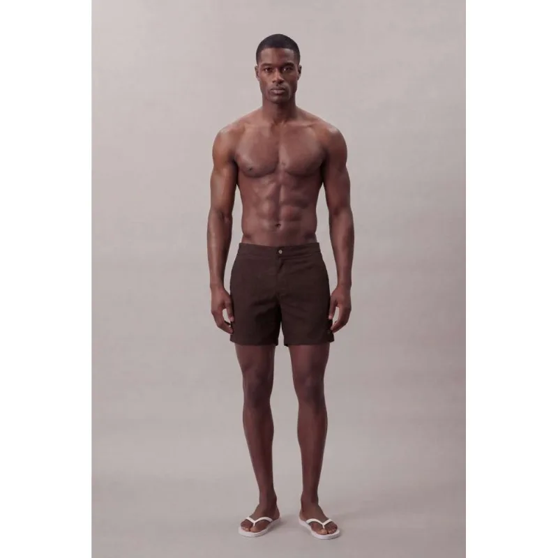 Bermuda Masculino Swim Casual Mescla - Marrom Bermuda Masculino Swim Casual Mescla Marrom m