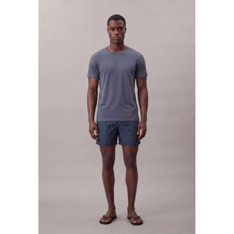 Shorts Swim Masculino Folhas - Marinho Shorts Swim Masculino Folhas Marinho Ggg