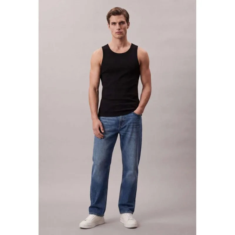 Regata Calvin Klein Jeans Masculino Ribana Logo Monogram - Preto Regata Calvin Klein Jeans Masculino Ribana Logo Monogram Preto p