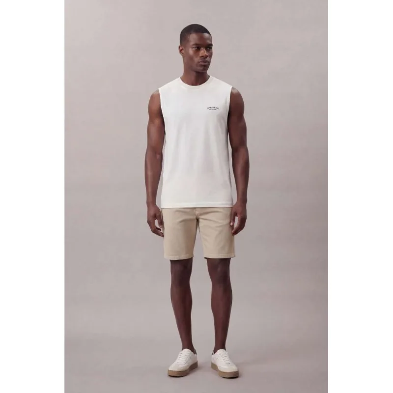 Regata Calvin Klein Jeans Masculino 78 Nyc League Mch - Off White Regata Calvin Klein Jeans Masculino 78 Nyc League Mch Off White Pp