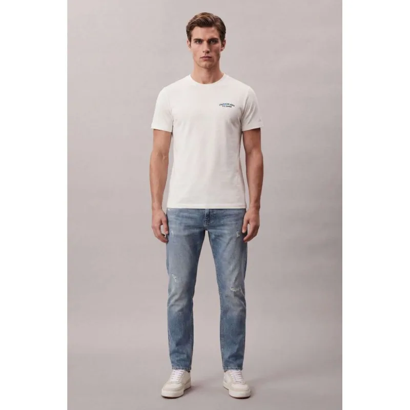 Camiseta Manga Curta Calvin Klein Jeans Masculino 78 Nyc League - Off White Camiseta Manga Curta Calvin Klein Jeans Masculino 78 Nyc League Off White Gg